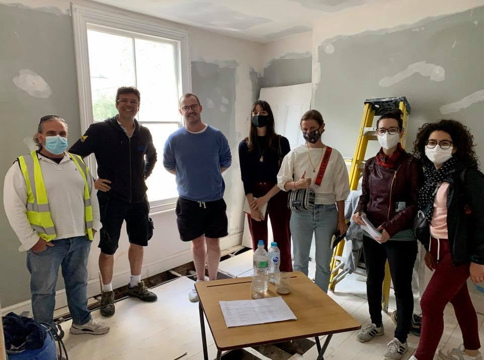 Working together on a refurbishment
